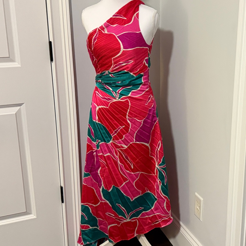 Vibrant Floral Sleeveless Dress